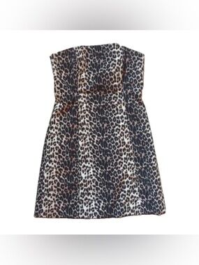 Vintage Cache Leopard Mini Dress Size Small